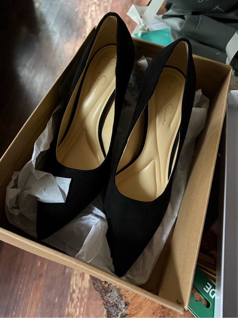 Jessica Simpson black high heels